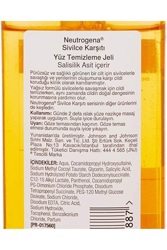 Visibly Clear Sivilce Karşıtı Yüz Temizleme Jeli 200 ml