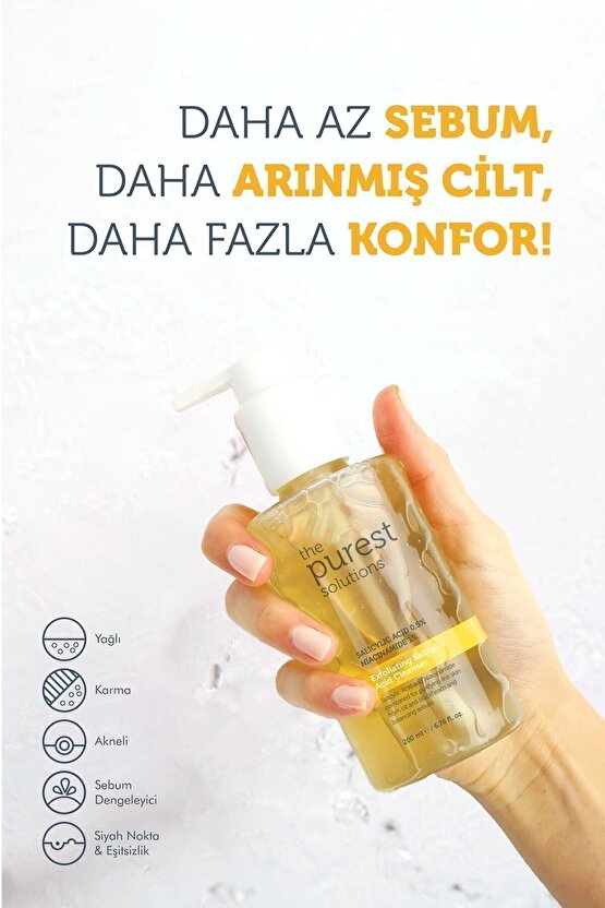 Yağlı Ve Karma Ciltler Için Siyah Nokta Karşıtı Temizleme Jeli 200 Ml