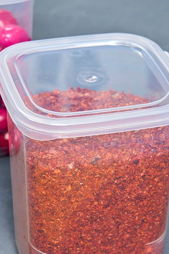 9 Adet 18 Parça Etiketli Kendinden Kapaklı Erzak Dondurucu Baharat Saklama Kabı Seti 1,15 Litre