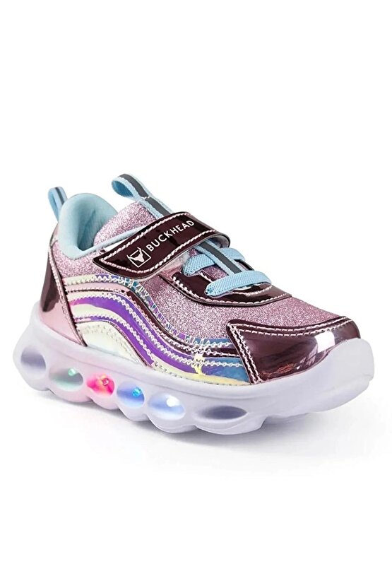 Buck4246-lilac Green Trıo Shıny Hologram Jr Çocuk Spor Ayakkabı