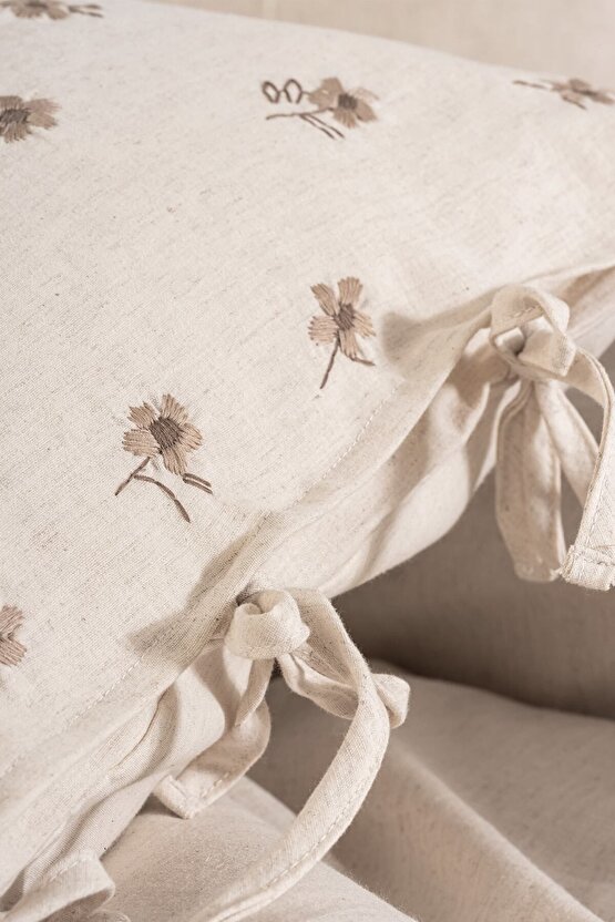 Cotton Keten Çift Kişilik Nevresim Takımı Arie