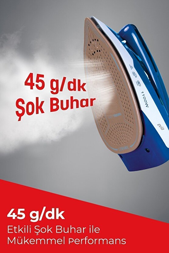 Holiday Ea-4603 Şok Buharlı Katlanabilir Dikey Ütüleme Özellikli Seyahat Ütüsü