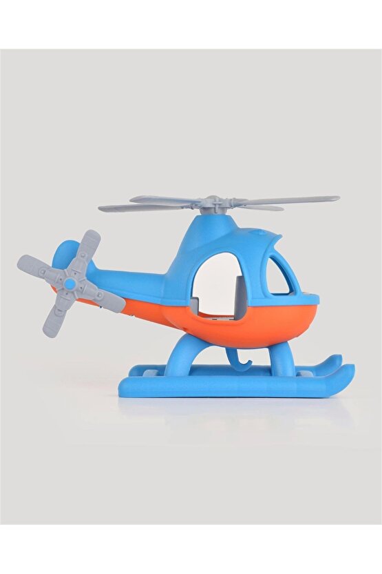 Lüx Mavi Büyük Helikopter - Plastik Helikopter - Kırılmaz Oyuncak - Kırılmaz Helikopter - Helikopter