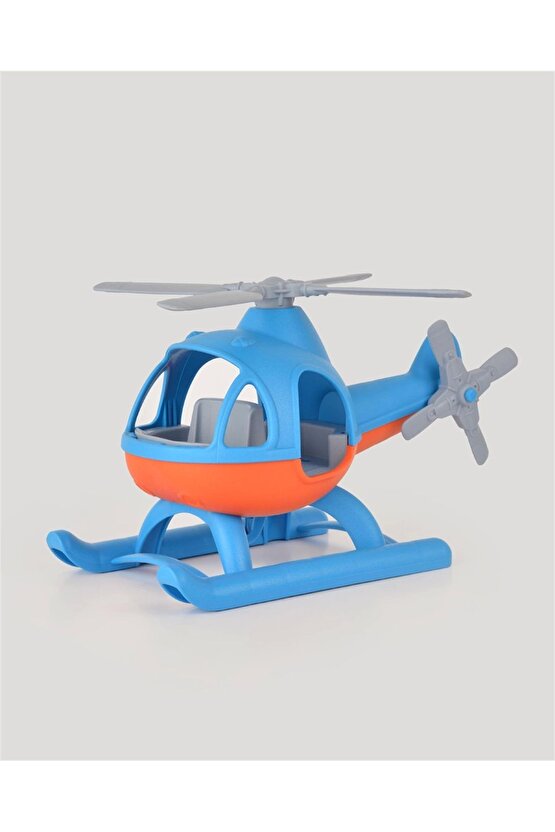 Lüx Mavi Büyük Helikopter - Plastik Helikopter - Kırılmaz Oyuncak - Kırılmaz Helikopter - Helikopter