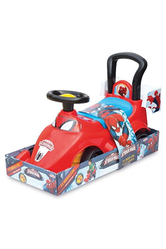 Spiderman F1 Ilk Arabam - Ilk Arabam - Binmeli Araba - Çocuk Arabası - Ilk Adım Arabası