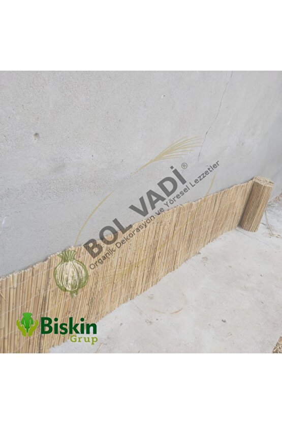 50CM x 6M Misina Ipli Doğal Bambu Kamış Çit,bahçe Çiti,balon Çiti,hasır Çit, Gölgelik