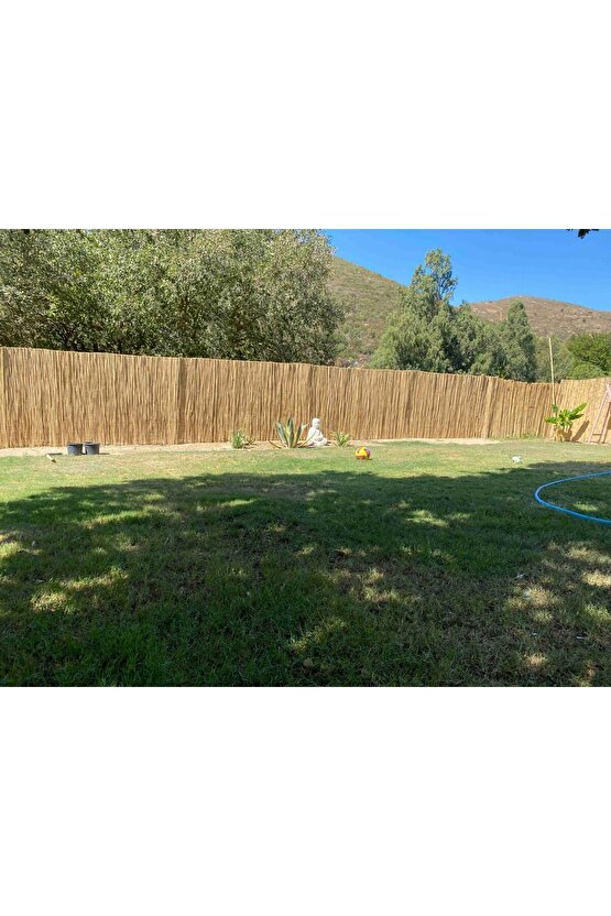 Doğal kamış hasır 2x2 metre doğal bambu çit,balkon çiti,gögelik
