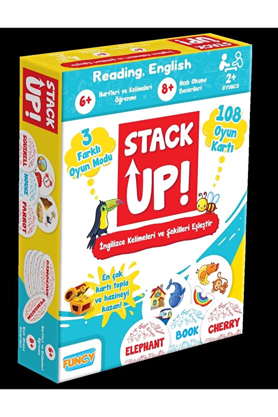 Stack Up İngilizce Öğreniyorum! - İngilizce Aktivite Oyunu - İngilizce Kelime Oyunu - Akıl Oyunu Zek