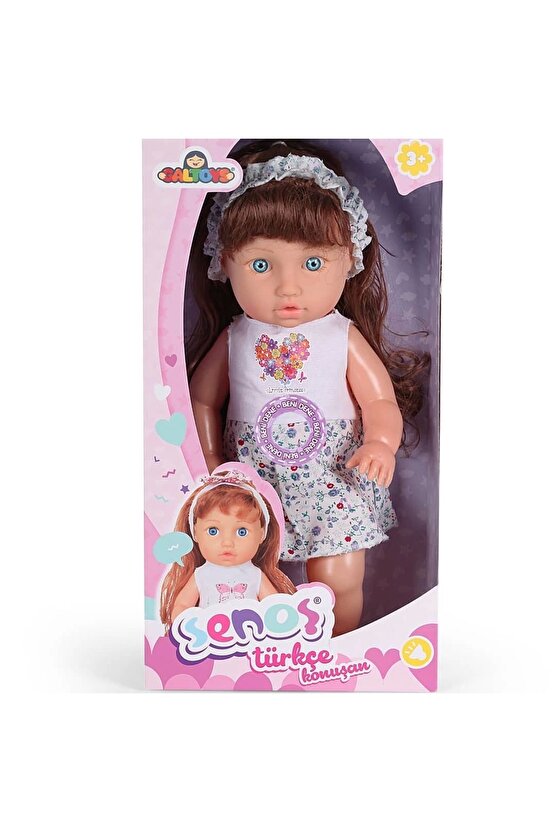 Senoş Saçlı Bebek - Türkçe Konuşan Senoş Et Bebek - Konuşan Bebek - Senoş Bebek - Saçlı Bebek - Kalp
