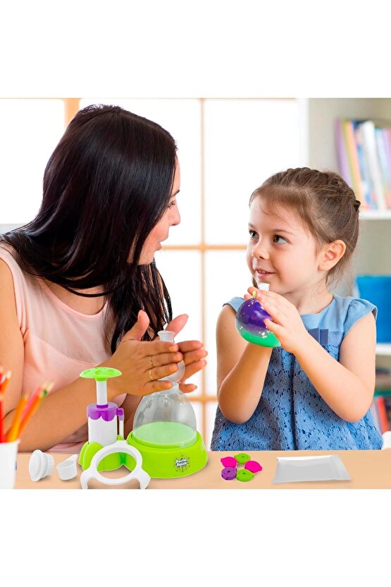 Doctor Squish Maker Station, Parlak Simli Sukuşi Yapım Seti - Slime Yapma Seti - Doktor Sukuşi - Suk
