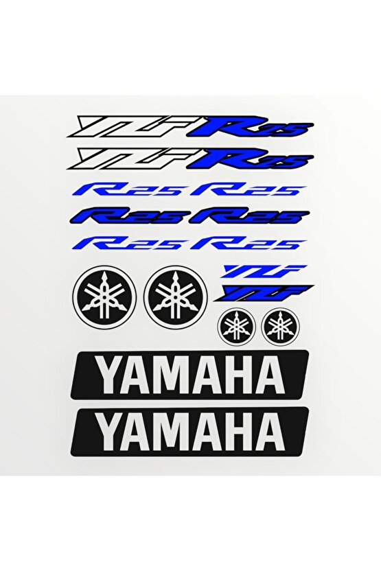 Yamaha Sticker Seti R25 Motorsiklet Kask
