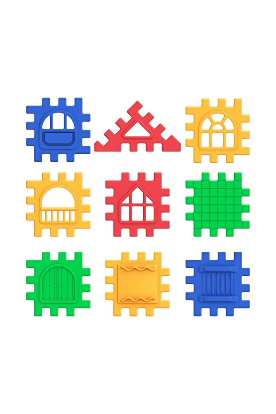 Puzzle City 64 Parça - Lego Oyuncaklar - Yapı Oyuncakları - Puzzle City Oyuncak