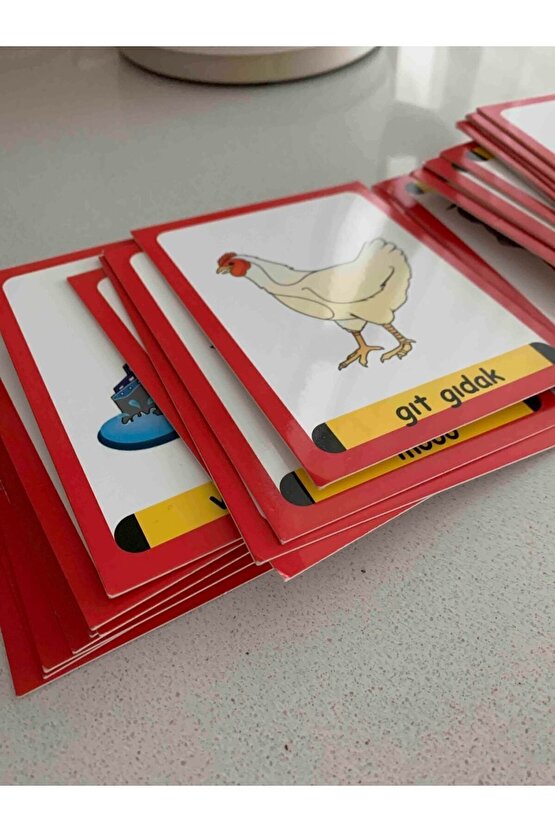 hngds Kartları - 56 Kart - Özel Eğitim Yukakids Işitsel Algı Taklit Kartları sdgnh 1038993