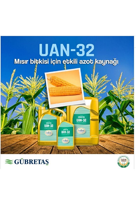 Uan32 Yüksek Azotlu Iz Elementli Sıvı Gübre 20 Litre