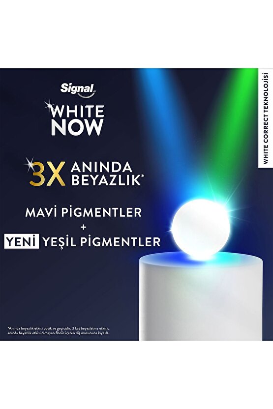 White Now Gold Beyazlatıcı Işıltı Diş Macunu 75ml X4