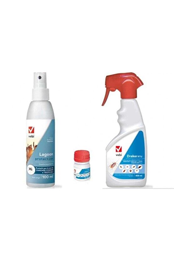 Lagoon Vücut Spreyi100 Ml+draker Rtu 400 Ml, Draker 50 Ml Haşere Öldürücü