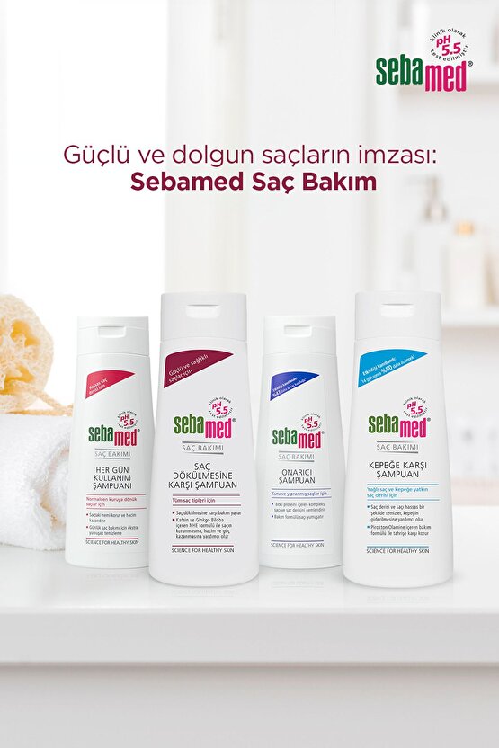 Saç Dökülmesine Karşı Güçlendirici Etkili Kafein ve Ginkgo Biloba İçerikli Şampuan 400 ml