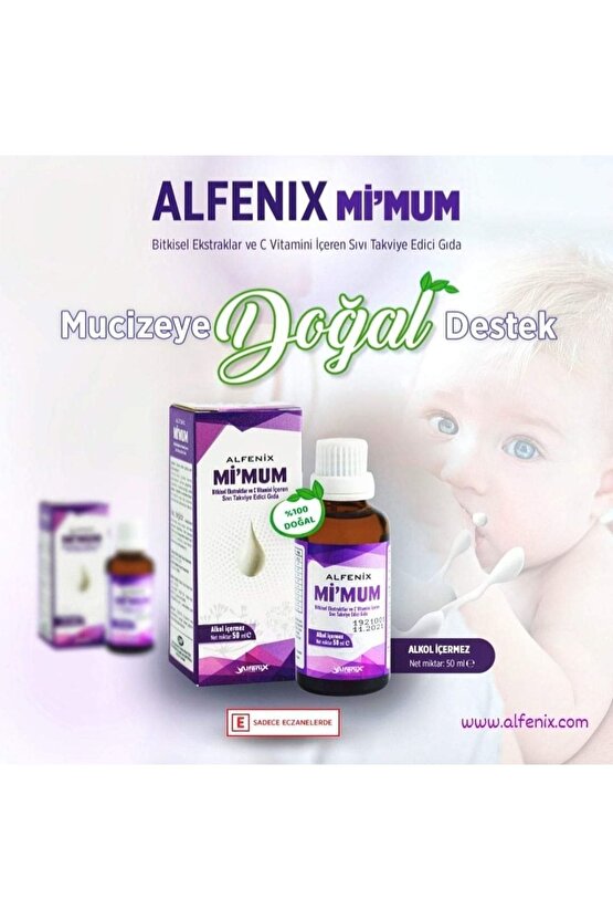 Mimum Emziren Anneler Için Bitkisel Anne Sütü Arttırıcı Damla - 50 ml