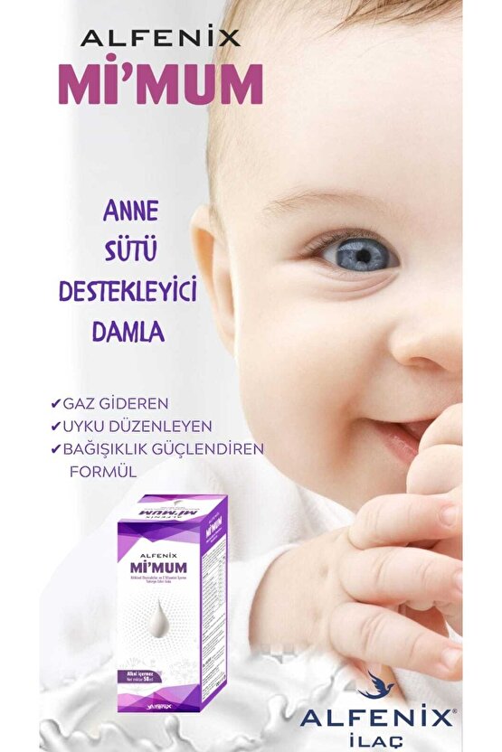 Mimum Emziren Anneler Için Bitkisel Anne Sütü Arttırıcı Damla - 50 ml