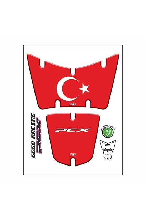 HONDA PCX 2014 - 2017 UYUMLU TANK PAD 022