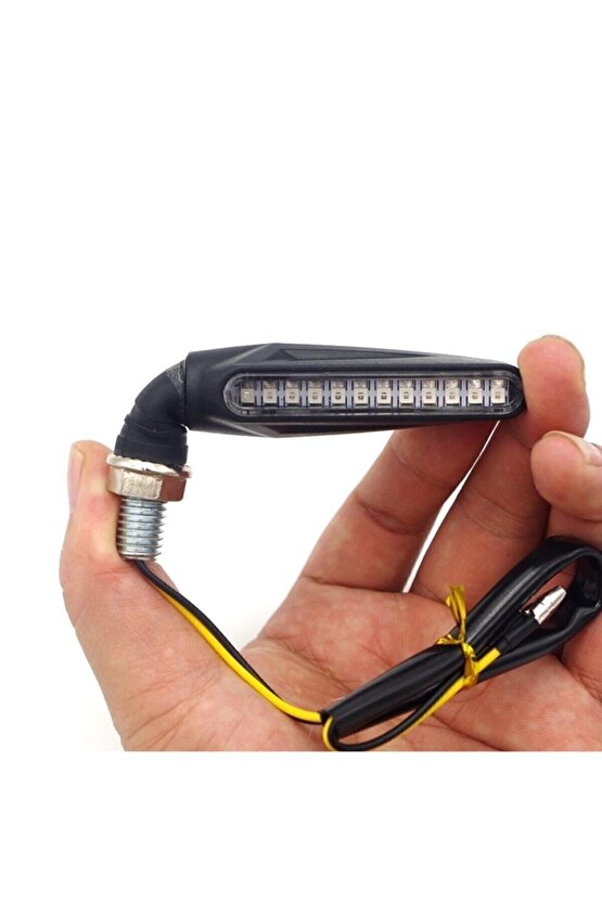 Beyaz Led Sarı Çakarlı Kare Off Road Sis Farı Çalışma Lambası 12 Ledli ( Adet Fiyatı )