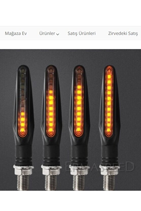 Beyaz Led Sarı Çakarlı Kare Off Road Sis Farı Çalışma Lambası 12 Ledli ( Adet Fiyatı )