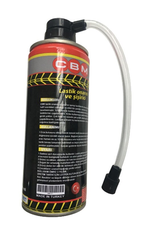 Wax Otomobil Ve Motosiklet Patlak Lastiği Tamir Ve Şişirici 400 Ml