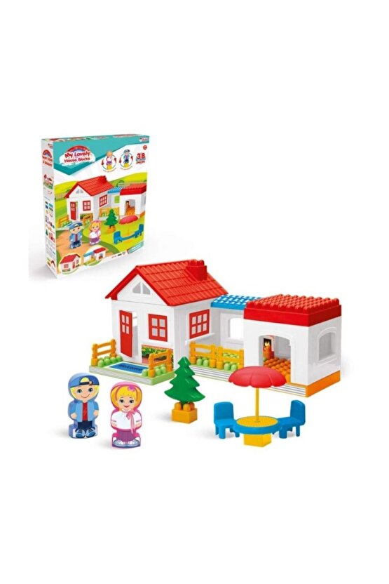 Fen Toys Tek Katlı Ev Bloklar 03135