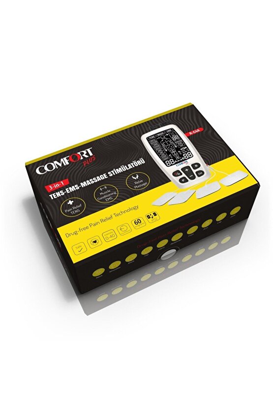 Şarj Edilebilir Tens Ems Masaj Cihazı Comfort Plus R-C4A