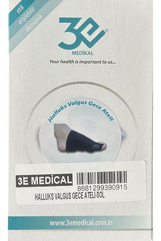 3E 091 Halluks Valgus Gece Ateli - SOL - STANDART