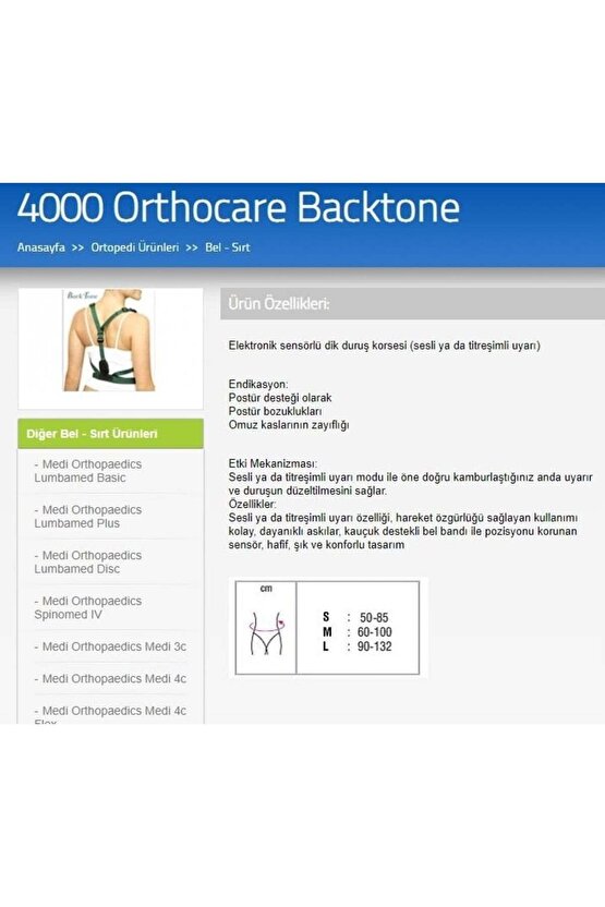 BackTone Duruş Düzeltici Large Beden