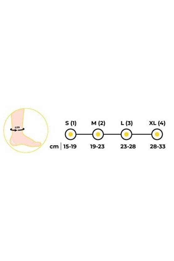 Standart Elastik Destek Ayak Bilekliği MEDİUM Standart