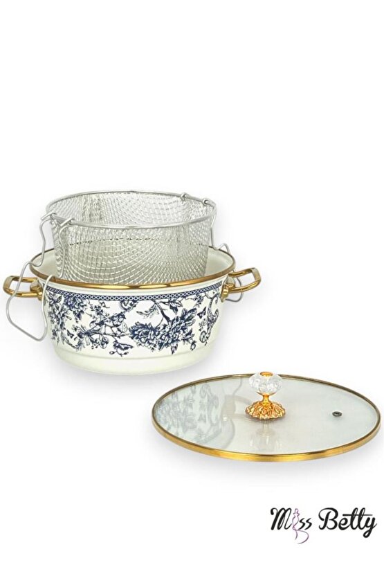Blue Life Emaye Kızartma Tenceresi 22 Cm