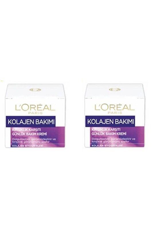 Kolajen Bakımı Kırışıklık Karşıtı Günlük Bakım Krem 2x50ml