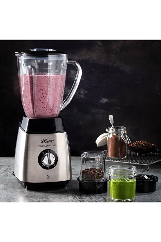 AR1056 Maxiblend Glass Sürahi Blender - Çelik