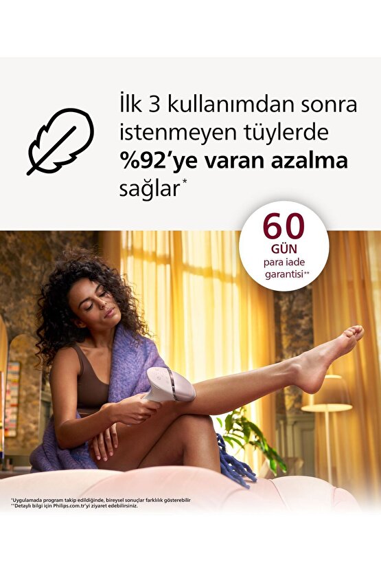 BRI95000 Lumea Lazer Epilasyon IPL Tüy Alma Cihazı,ÇantaHEDİYELİ,KabloluKablosuz Kullanım