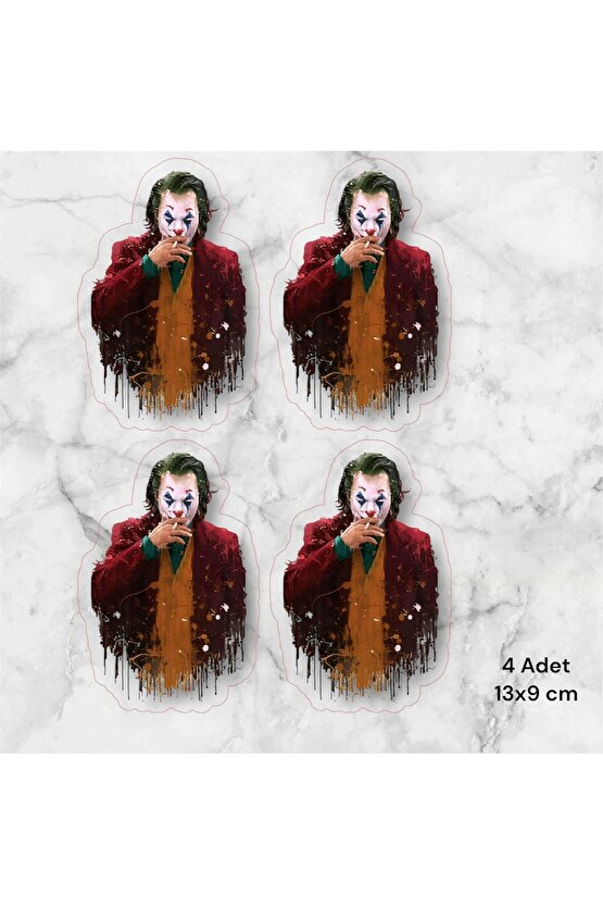 Jokey Sticker Motorsiklet Kask Laptop 4 Adet 13x9 cm