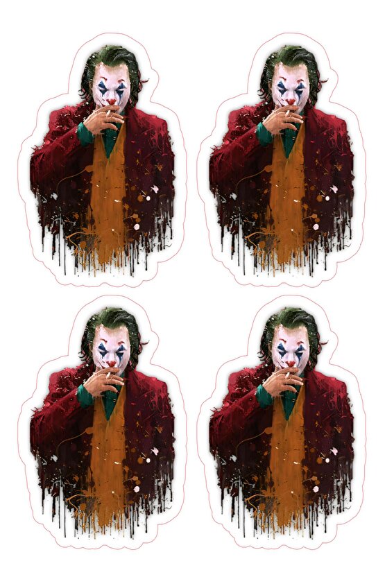 Jokey Sticker Motorsiklet Kask Laptop 4 Adet 13x9 cm