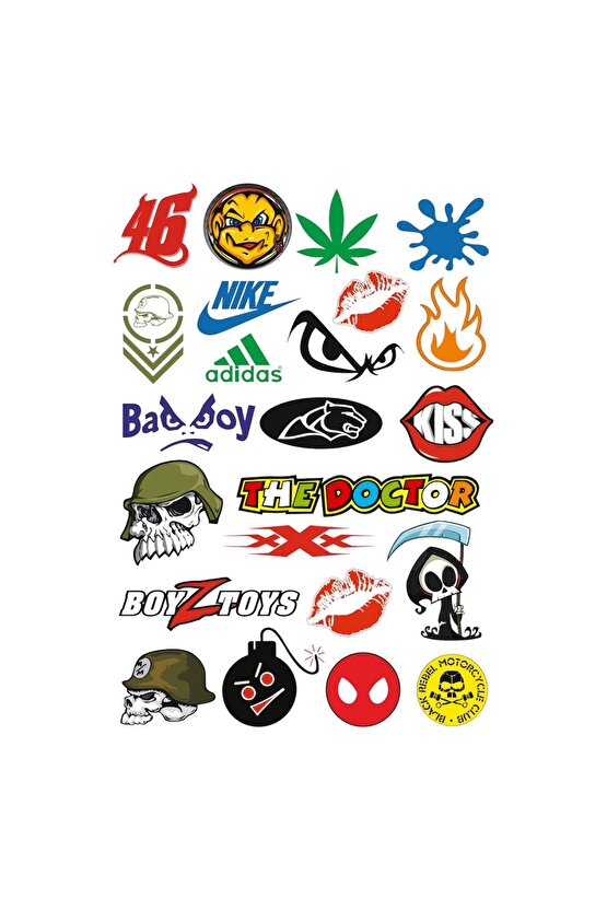 Sticker, çıkartma, yapışkan etiket, desenli sticker,