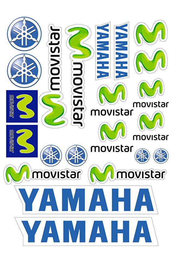 Yamaha Sticker Seti Motorsiklet Kask