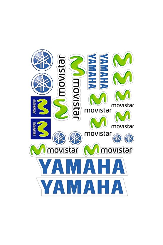 Yamaha Sticker Seti Motorsiklet Kask