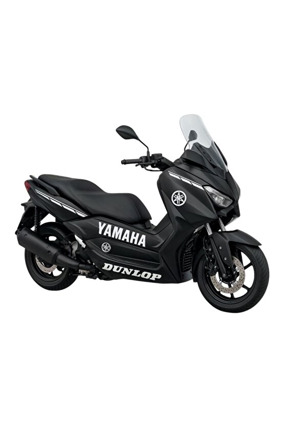 Yamaha Motosiklet Sticker Seti | 17 Parça | Su Geçirmez & Dayanıklı Etiketler | Dunlop Logolu