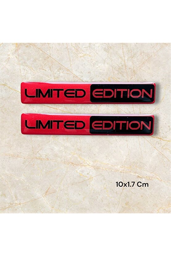 Limited Edition Damla Sticker Araba Stickerı (2 li Set) - 10x1.7 cm