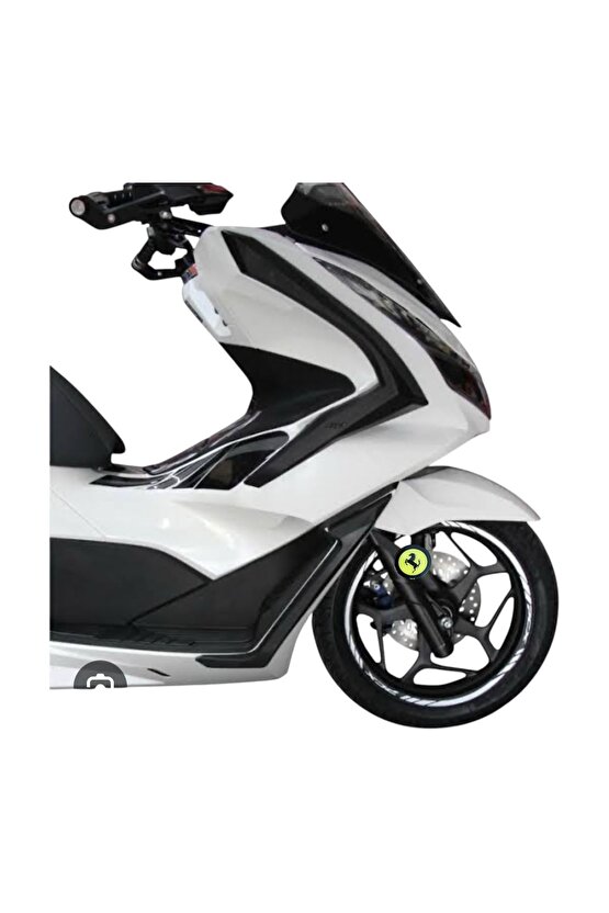 FERRARİ DAMLA STİCKER MOTORSİKLET DİREKSİYON SETİ
