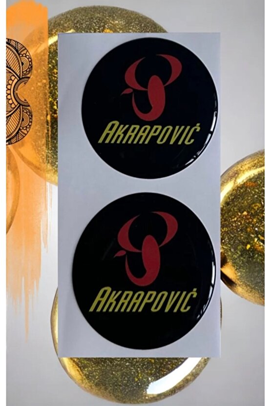 AKRAPOVİC DAMLA STİCKER MOTORSİKLET KASK