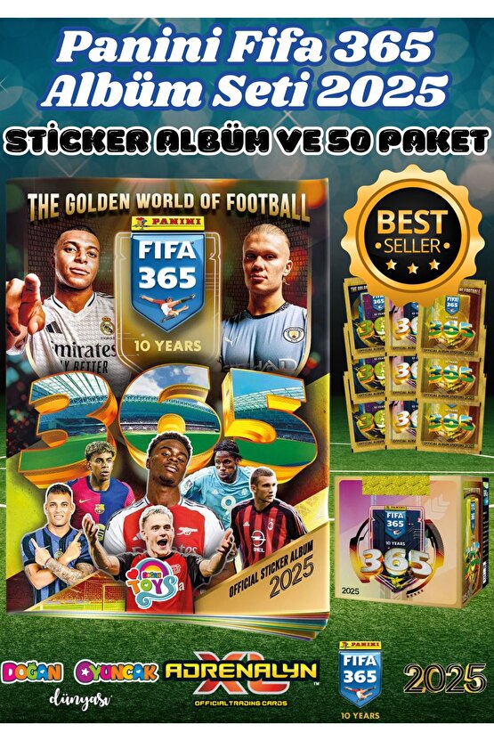 Panini FIFA 365 2025 Albüm Başlangıç Paketi ve Stickers - Futbolcu Çıkartmaları - Trading Futbolcu O