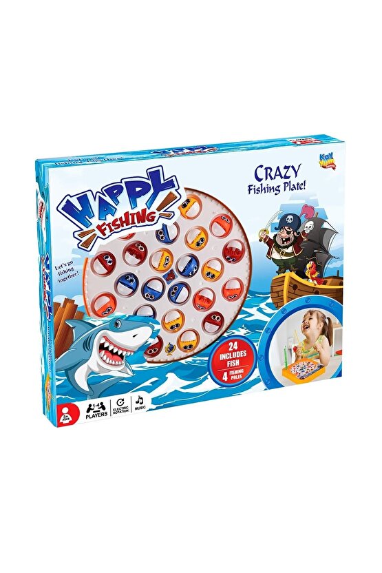 Happy Fishing Pilli Balık Oyunu - Pilli Müzikli Balık Tutma Oyunu - Baby Shark Şarkılı Eğitici Balık