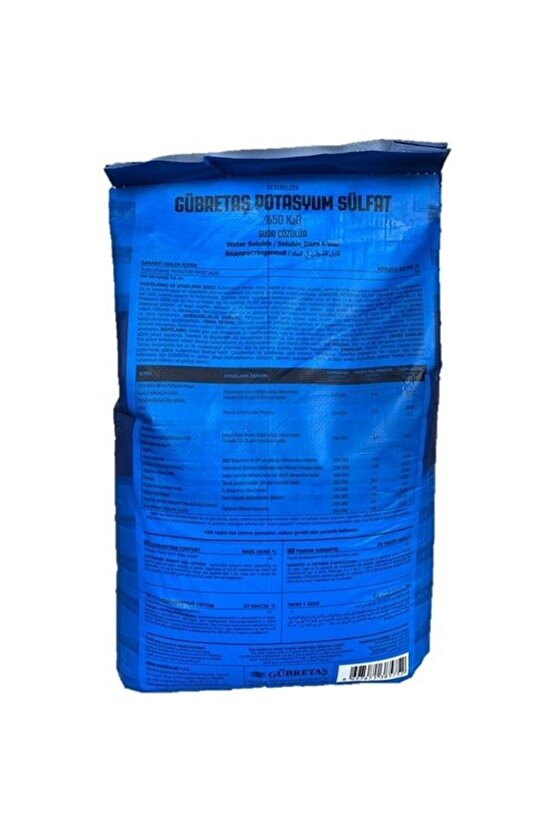 Potasyum Sülfat - Toz Gübre 25 Kg Potasyum Gübresi