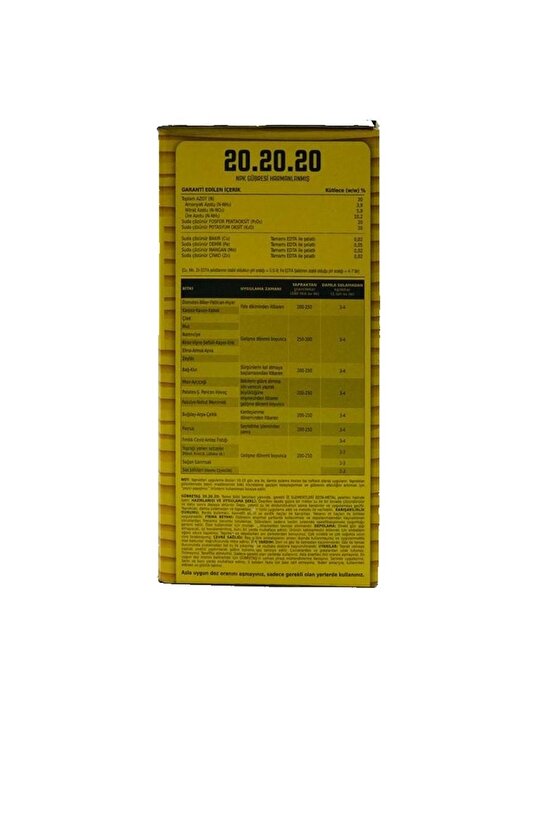 20.20.20 - Toz Gübre (1 KG) Ürün Hologramlı Paket
