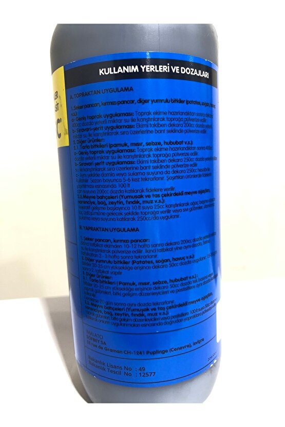 Blackjak Sc 1 lt (Sıvı Hümik Asit)